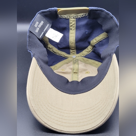 Under Armor Snap Back Ball Cap Hat Blue Green - Picture 4 of 5